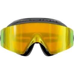 AQUASPHERE Defy Ultra Swim Goggles - Yellow Titanium Mirrored - Black/Bright Yellow