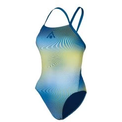 AQUASPHERE Essential Tie Back Swimsuit Women - Multicolor Blue