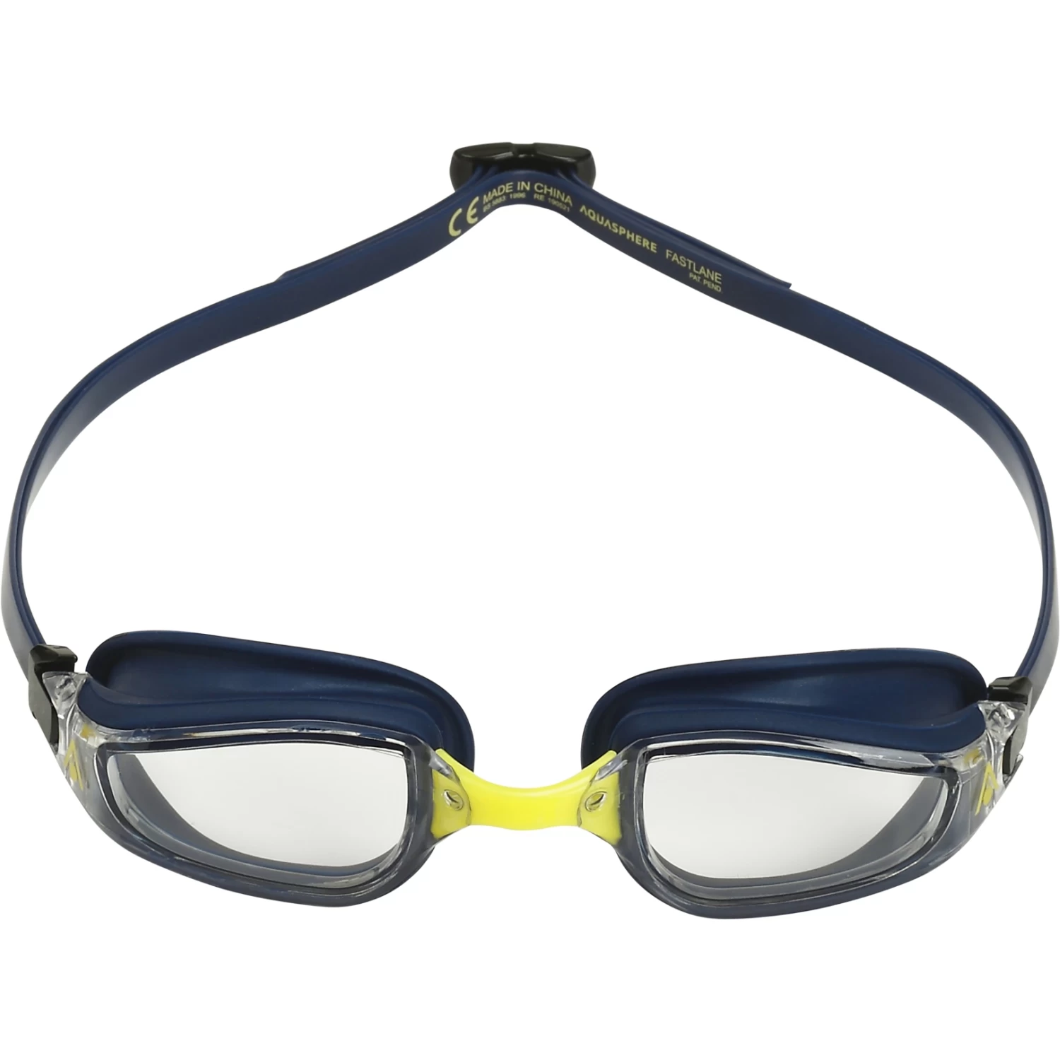 AQUASPHERE Fastlane Swim Goggles - Clear - Navy Blue/Bright Yellow 3 AQUASPHERE Fastlane Swim Goggles - Clear - Navy Blue/Bright Yellow