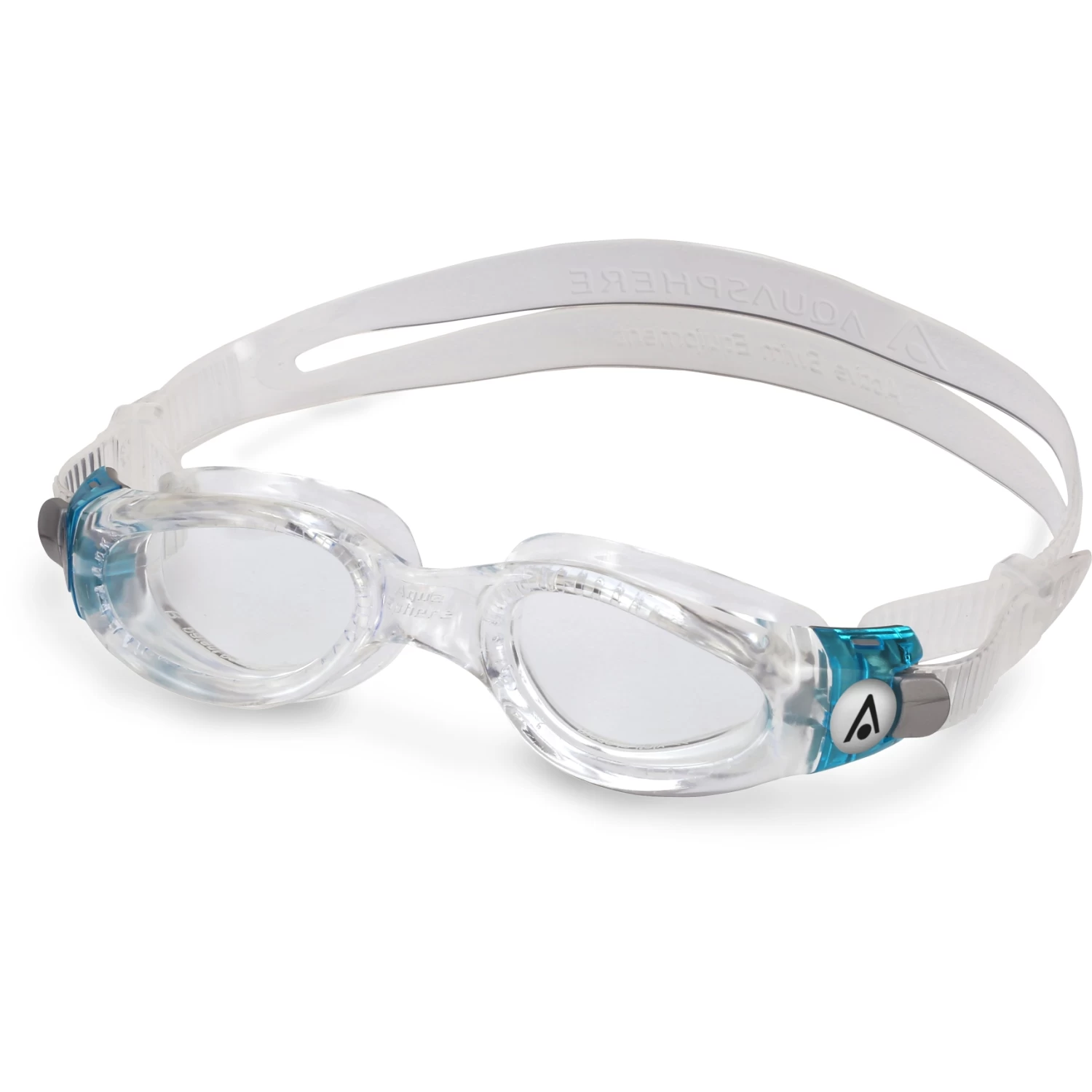 AQUASPHERE Kaiman Small Swim Goggles - Clear - Transparent/Turquoise 5 AQUASPHERE Kaiman Small Swim Goggles - Clear - Transparent/Turquoise - Image 3