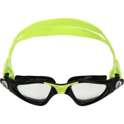 AQUASPHERE Kayenne Junior Kids Swim Goggles - Clear - Black/Bright Green