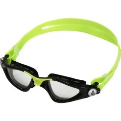 AQUASPHERE Kayenne Junior Kids Swim Goggles - Clear - Black/Bright Green -Aqua Fit Shop aquasphere kayenne junior swim goggles clear black bright green 3 1497149