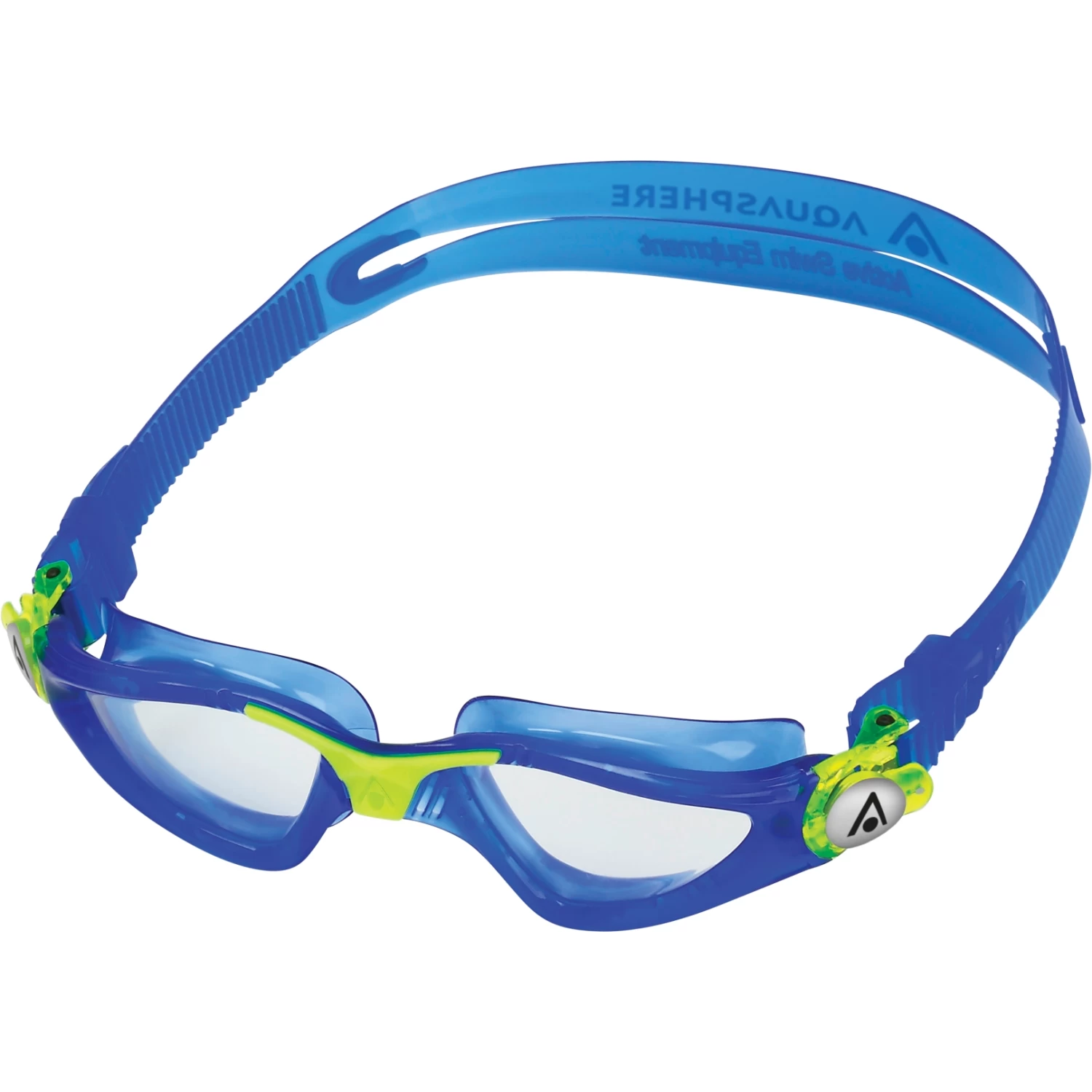 AQUASPHERE Kayenne Junior Kids Swim Goggles - Clear - Blue/Yellow 5 AQUASPHERE Kayenne Junior Kids Swim Goggles - Clear - Blue/Yellow - Image 3