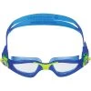 AQUASPHERE Kayenne Junior Kids Swim Goggles - Clear - Blue/Yellow -Aqua Fit Shop aquasphere kayenne junior swim goggles clear blue yellow 2 1497152