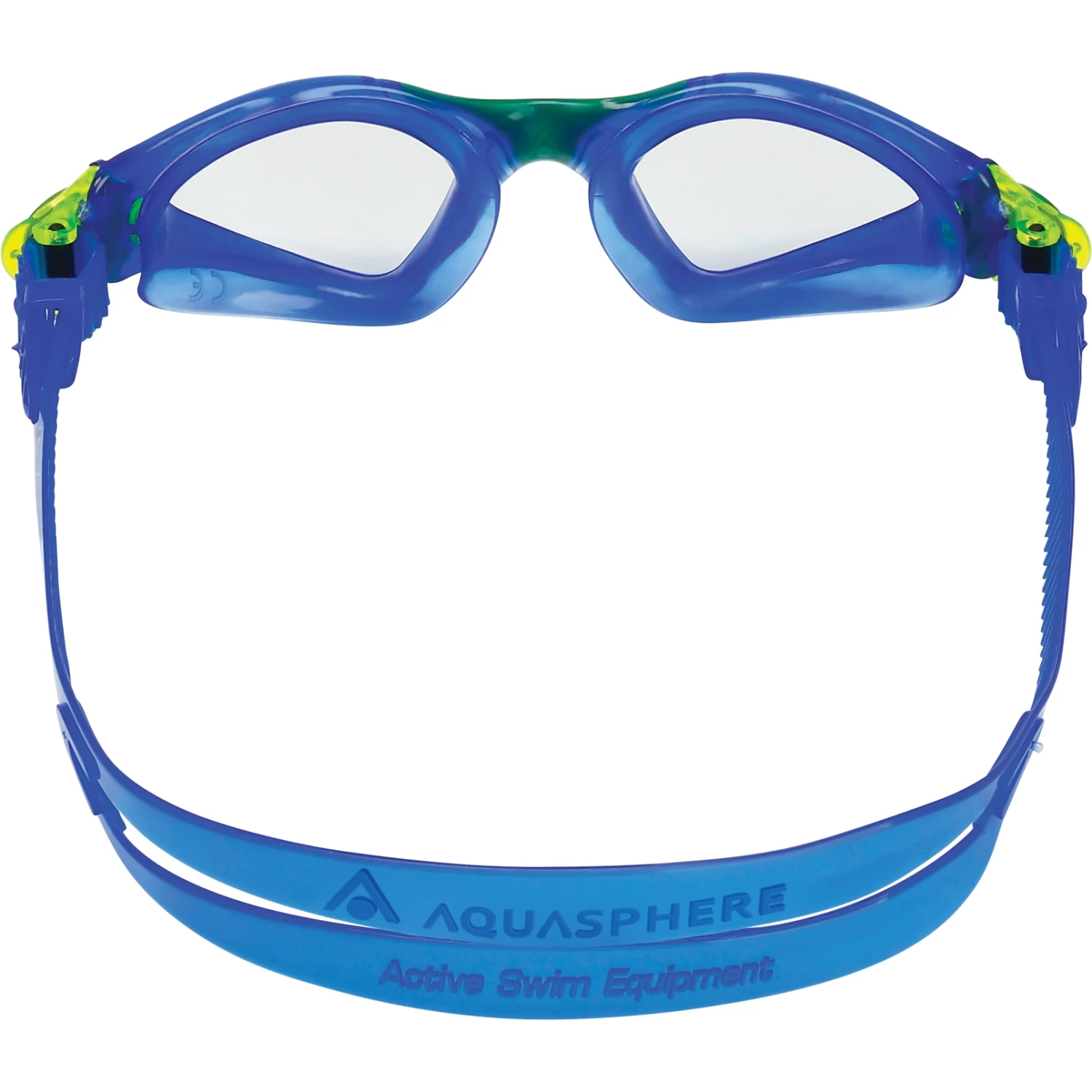 AQUASPHERE Kayenne Junior Kids Swim Goggles - Clear - Blue/Yellow 4 AQUASPHERE Kayenne Junior Kids Swim Goggles - Clear - Blue/Yellow - Image 2