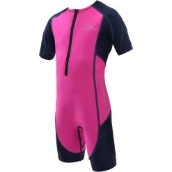 AQUASPHERE Stingray HP2 Short Sleeve Neoprene Suit Kids - Pink/Navy Blue