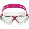 AQUASPHERE Vista Swim Goggles - Clear - White/Raspberry -Aqua Fit Shop aquasphere vista swim goggles clear white raspberry 2 1442333