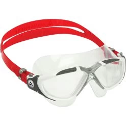 AQUASPHERE Vista Swim Goggles - Clear - White/Red -Aqua Fit Shop aquasphere vista swim goggles clear white red 3 1442328