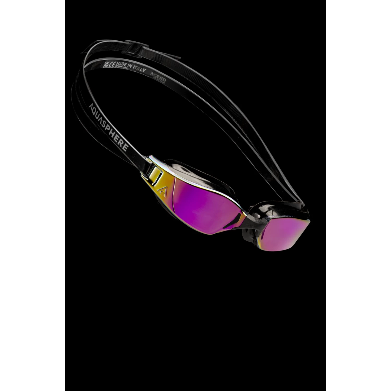 AQUASPHERE Xceed Swim Goggles - Pink Titanium Mirrored - Black/Black/Black 7 AQUASPHERE Xceed Swim Goggles - Pink Titanium Mirrored - Black/Black/Black - Image 5