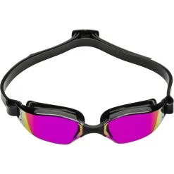 AQUASPHERE Xceed Swim Goggles - Pink Titanium Mirrored - Black/Black/Black