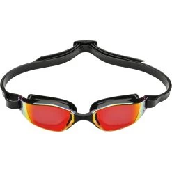 AQUASPHERE Xceed Swim Goggles - Red Titanium Mirrored - Black/Black