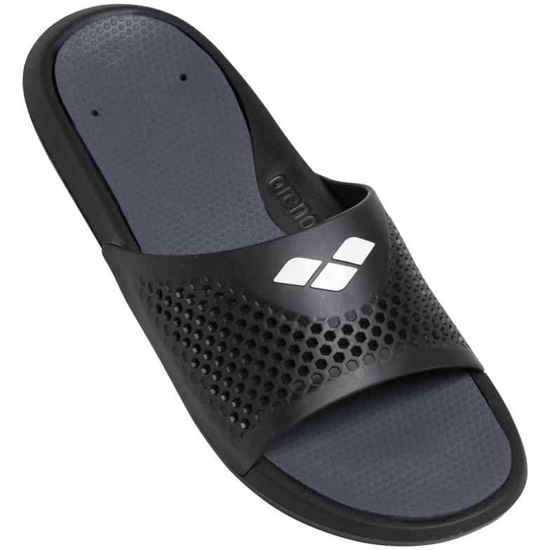 Arena Bruno Slide Sandal - Black/Grey/Black 3 Arena Bruno Slide Sandal - Black/Grey/Black