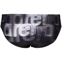 Arena Feel Overlap Swim Briefs Men - Black/White Multi -Aqua Fit Shop arena feel mens overlap swim briefs black white multi 4 1363992