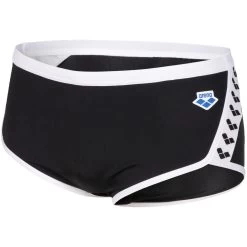 Arena Icons Solid Low-Waist Swim Shorts Men - Black-White