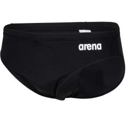 Arena Team Solid Swim Briefs Men - Black-White