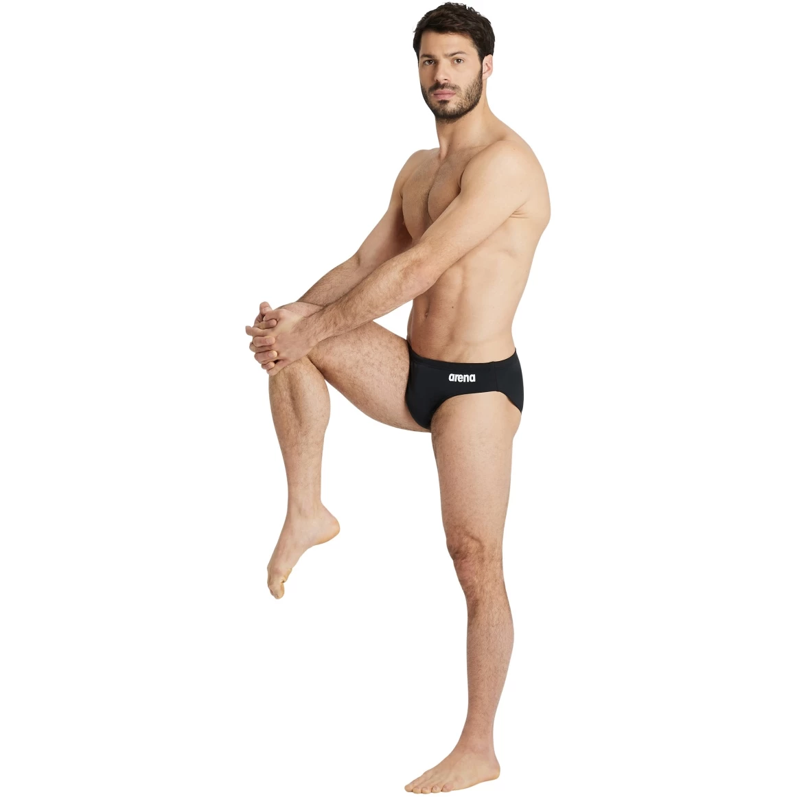 Arena Team Solid Swim Briefs Men - Black-White 9 Arena Team Solid Swim Briefs Men - Black-White - Image 7