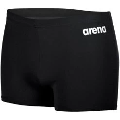 Arena Team Solid Swim Shorts Men - Black/White