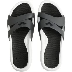 Arena Nina Slide Sandals Women - White-Dark Grey-Black -Aqua Fit Shop arena nina women slide sandals white dark grey black 2 1052457