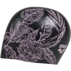 Arena Sirene Swim Cap Women - Cecilia Black -Aqua Fit Shop arena sirene womens swim cap cecilia black 7 1052527