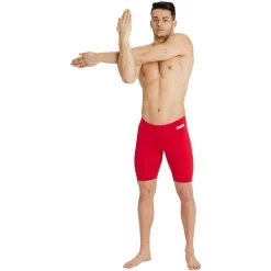Arena Team Solid Swim Jammer Men - Red/White -Aqua Fit Shop arena team mens jammer solid red white 6 1364159