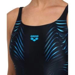 Arena Feel Imprint U Back Swimsuit Women - Black -Aqua Fit Shop arena womens imprint swimsuit u back b black 9 1513051