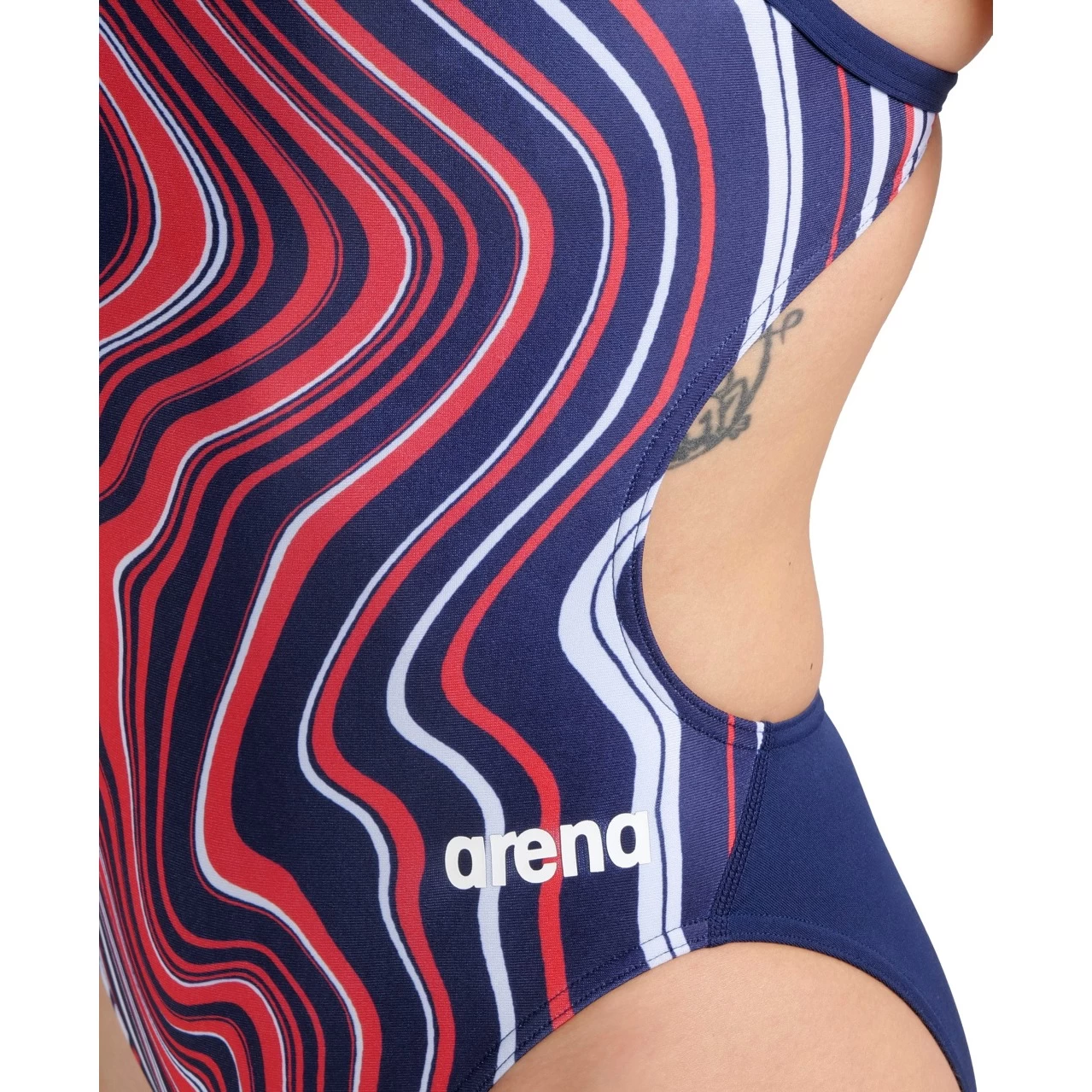 Arena Marbled Challenge Back Swimsuit Women - Navy-Red Multi 10 Arena Marbled Challenge Back Swimsuit Women - Navy-Red Multi - Image 8