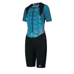 Assos TRIATOR Short Sleeve Speedsuit Women - Adamant Blue -Aqua Fit Shop assos triator kurzarm speedsuit women adamant blue 1 1047204
