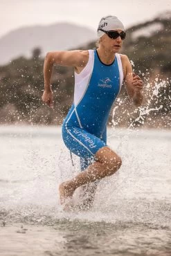 Sailfish Womens Swimskin Rebel Pro 2 - Blue/white -Aqua Fit Shop bq2i3028 933599