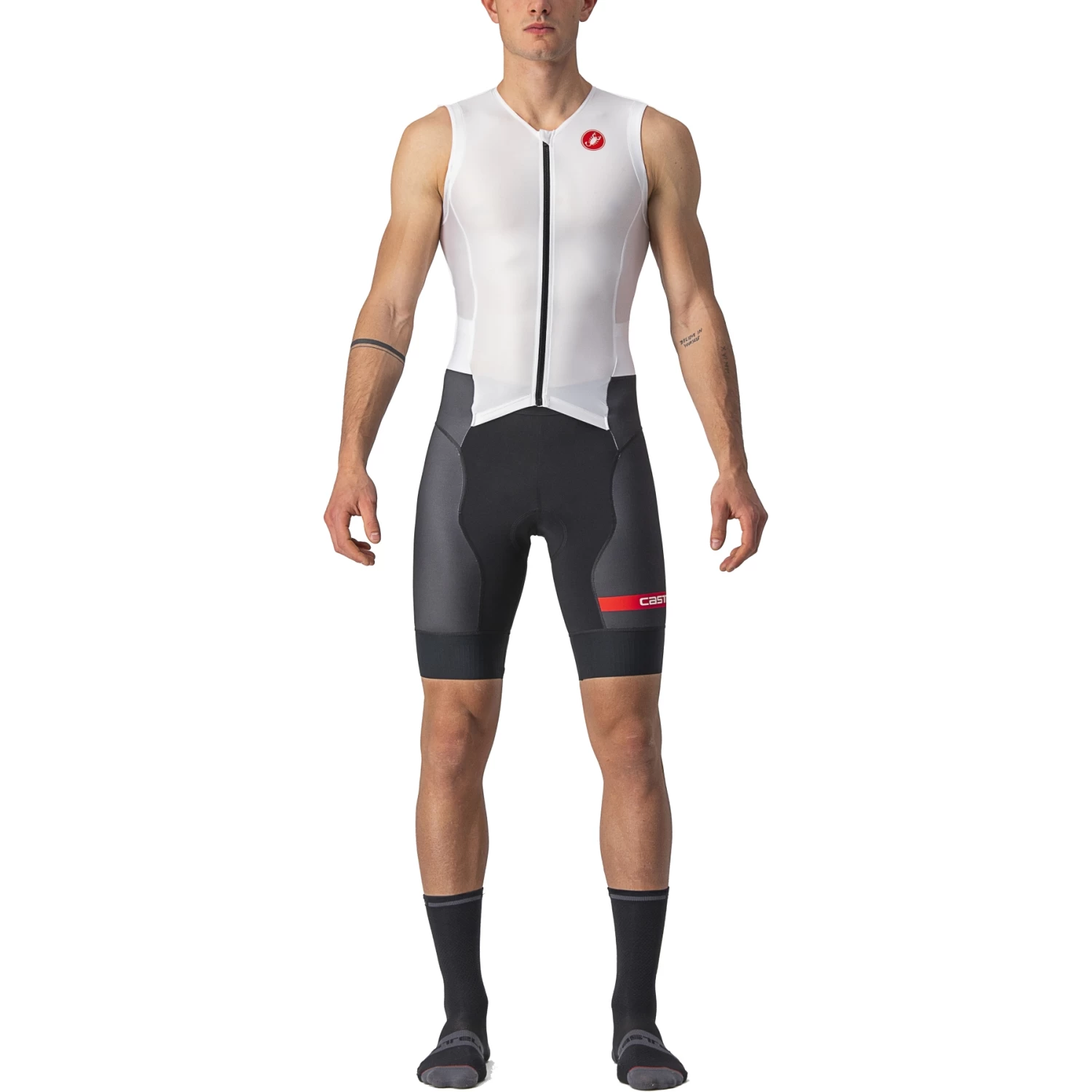 Castelli Free Sanremo 2 Suit Sleeveless - White/black 101 9 Castelli Free Sanremo 2 Suit Sleeveless - White/black 101 - Image 7