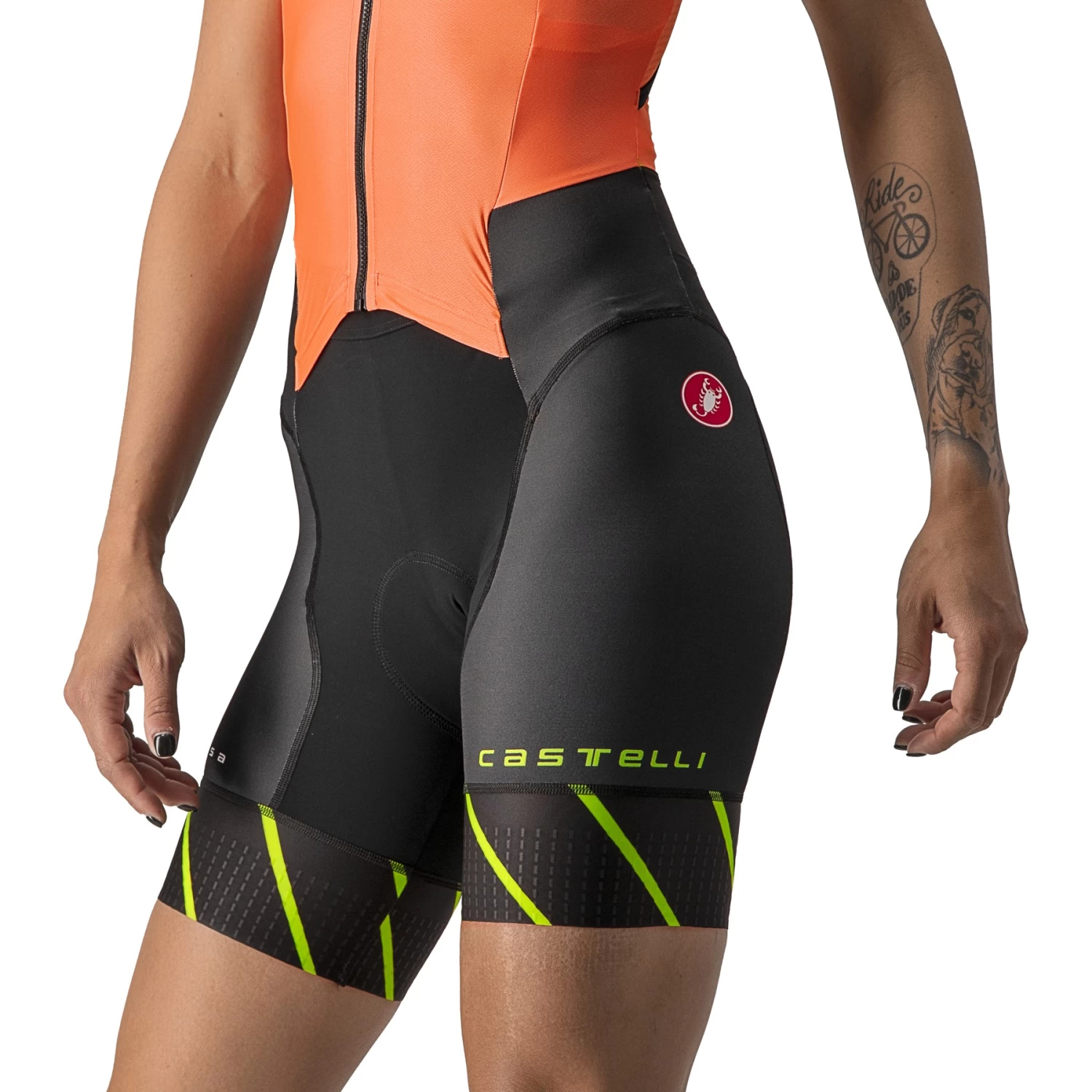 Castelli Free Sanremo W Suit Sleeveless Women's - Coral Flash 583 4 Castelli Free Sanremo W Suit Sleeveless Women's - Coral Flash 583 - Image 3