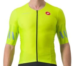 Castelli Free Speed 2 Race Top - Electric Lime/niagara Blue 383