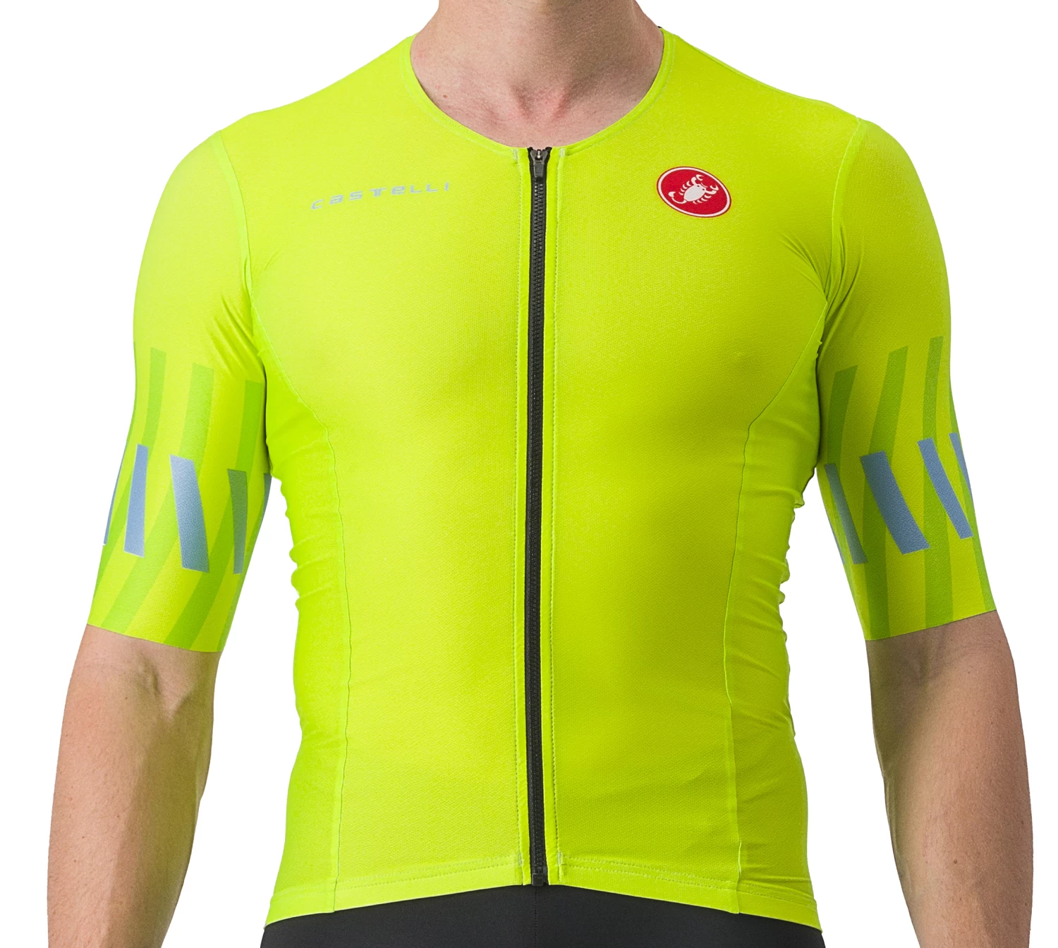 Castelli Free Speed 2 Race Top - Electric Lime/niagara Blue 383 3 Castelli Free Speed 2 Race Top - Electric Lime/niagara Blue 383