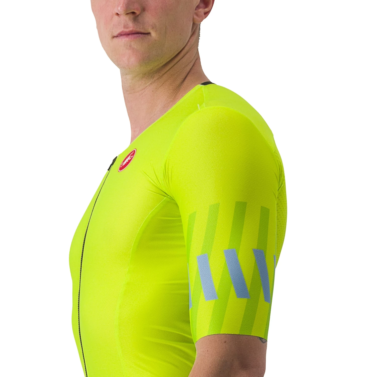 Castelli Free Speed 2 Race Top - Electric Lime/niagara Blue 383 5 Castelli Free Speed 2 Race Top - Electric Lime/niagara Blue 383 - Image 3