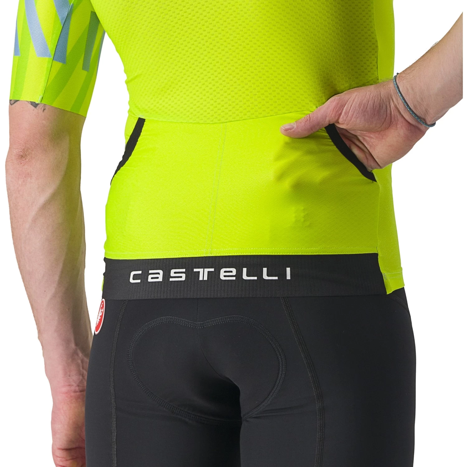Castelli Free Speed 2 Race Top - Electric Lime/niagara Blue 383 7 Castelli Free Speed 2 Race Top - Electric Lime/niagara Blue 383 - Image 5