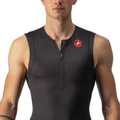 Castelli Free Tri 2 Sleeveless Top - Black 010 -Aqua Fit Shop castelli free tri 2 sleeveless top black 010 2 1127509