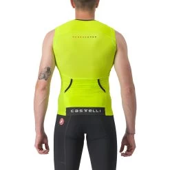 Castelli Free Tri 2 Sleeveless Top - Electric Lime/niagara Blue 383 -Aqua Fit Shop castelli free tri 2 sleeveless top electric lime niagara blue 383 3 1351532