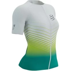 Compressport Tri Postural Aero Short Sleeve Top Women - White/columbia -Aqua Fit Shop compressport tri postural aero short sleeve top women white columbia 5 1455094