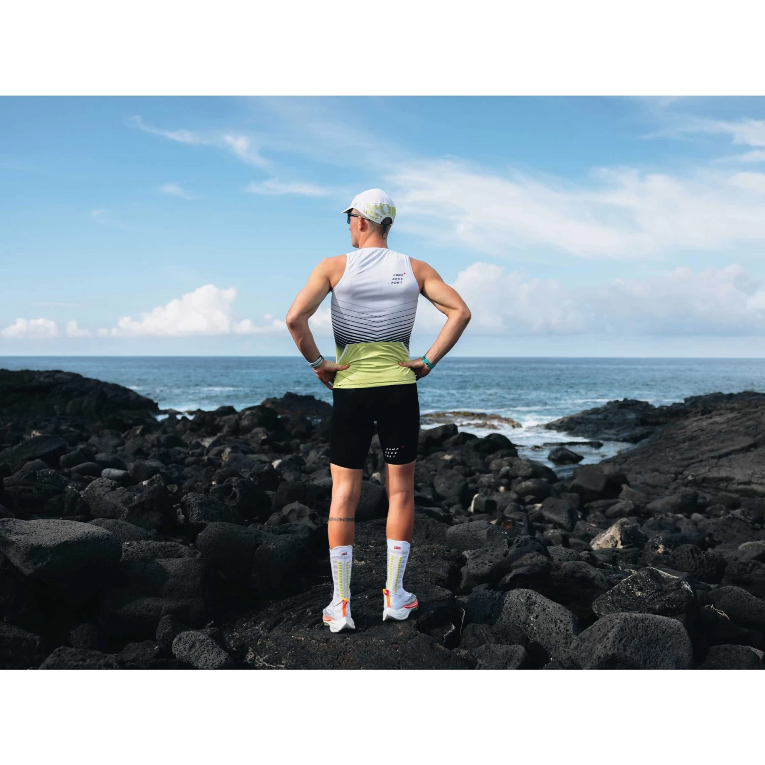 Compressport Tri Postural Aero Tank Top Men - White/evening Primerose 9 Compressport Tri Postural Aero Tank Top Men - White/evening Primerose - Image 7