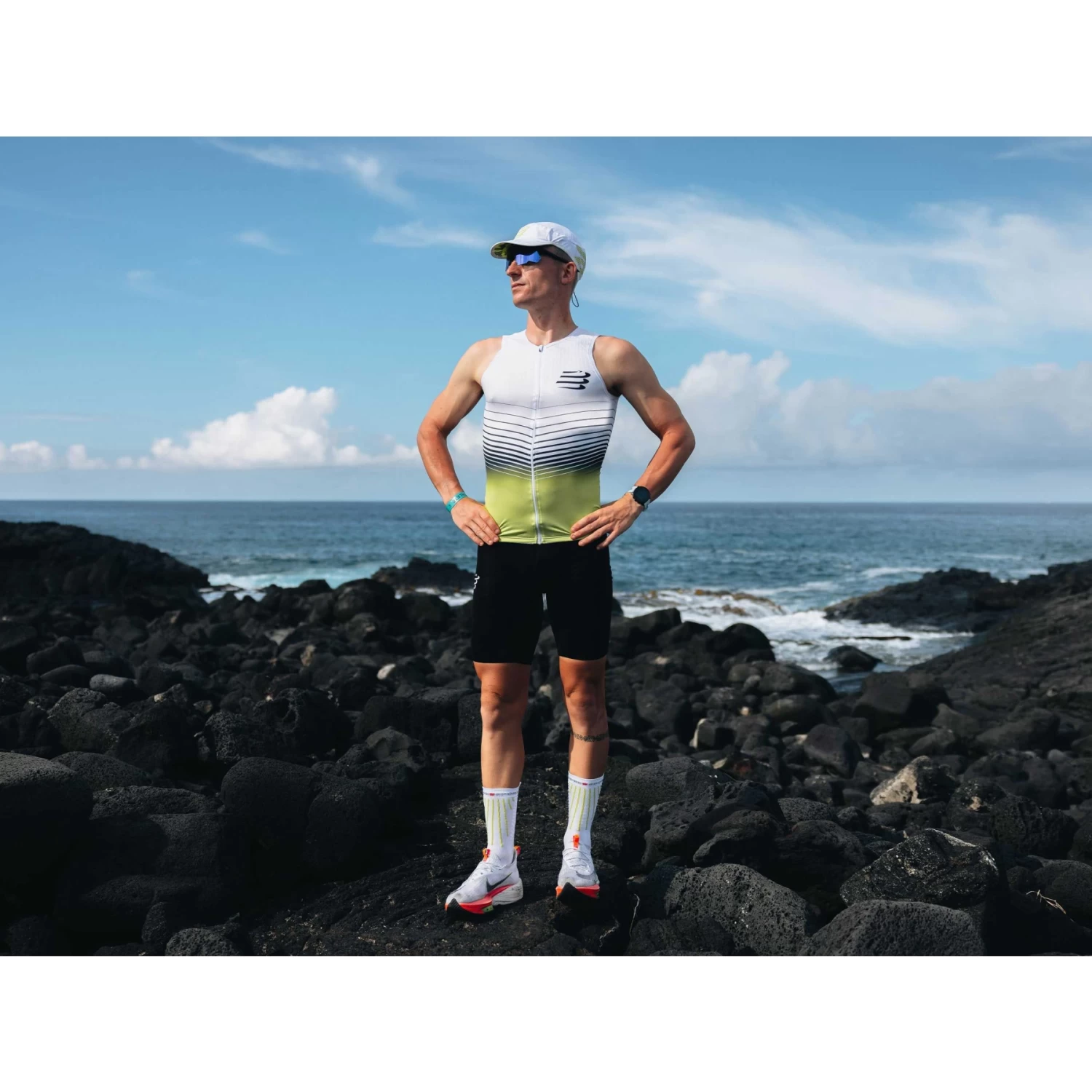 Compressport Tri Postural Aero Tank Top Men - White/evening Primerose 8 Compressport Tri Postural Aero Tank Top Men - White/evening Primerose - Image 6