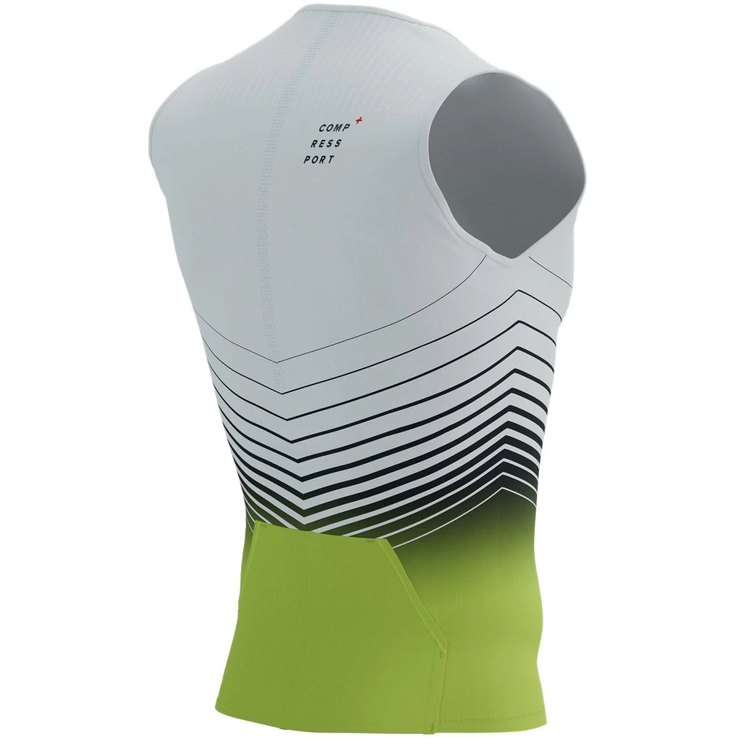 Compressport Tri Postural Aero Tank Top Men - White/evening Primerose 6 Compressport Tri Postural Aero Tank Top Men - White/evening Primerose - Image 4