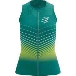 Compressport Tri Postural Aero Tank Top Women - Columbia/evening Primerose
