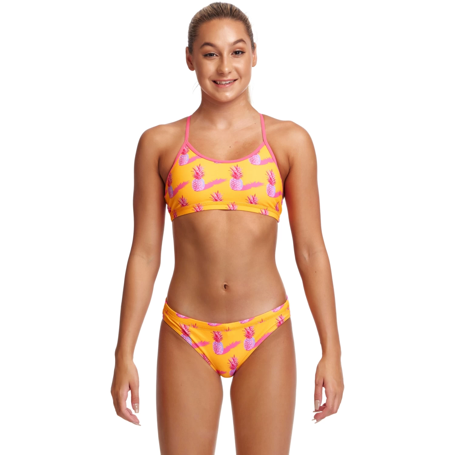 Funkita Racerback Bikini Girls - Pineapple Punch 4 Funkita Racerback Bikini Girls - Pineapple Punch - Image 2