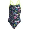 Funkita Single Strap Eco One Piece Swimsuit Girls - Hippy Dippy -Aqua Fit Shop funkita girls single strap eco one piece swimsuit hippy dippy 1 1559152