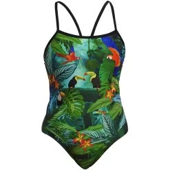 Funkita Single Strap One Piece Swimsuit Women - Lost Forest