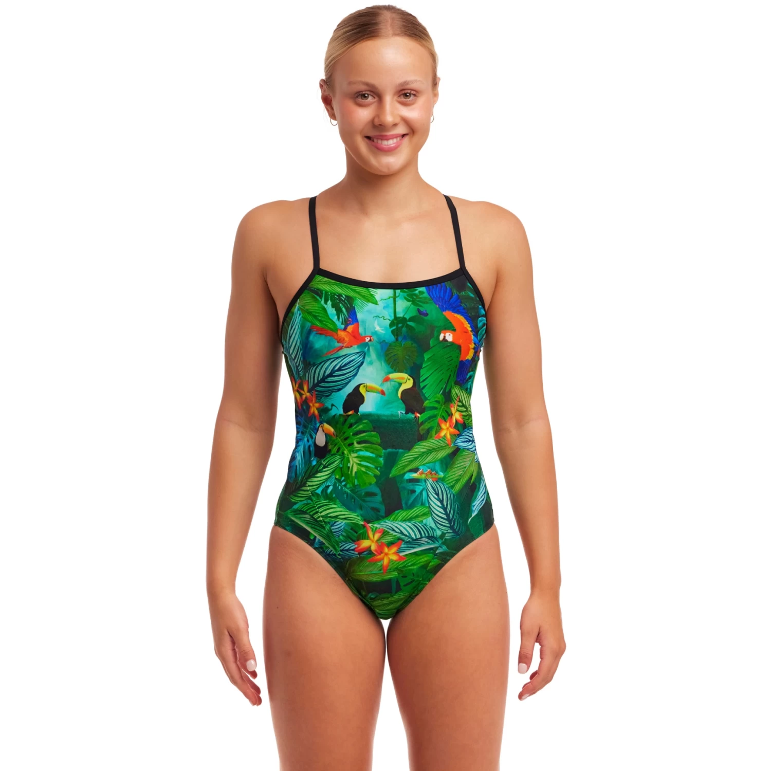 Funkita Single Strap One Piece Swimsuit Women - Lost Forest 4 Funkita Single Strap One Piece Swimsuit Women - Lost Forest - Image 2
