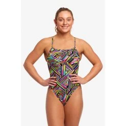 Funkita Single Strength One Piece Swimsuit Women - Strip Straps -Aqua Fit Shop funkita ladies single strength one piece swimsuit strip straps 4 1501789