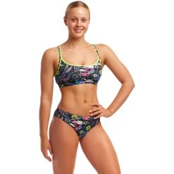Funkita Sports Eco Bikini Top Women - Hippy Dippy -Aqua Fit Shop funkita ladies sports eco bikini top hippy dippy 3 1559359