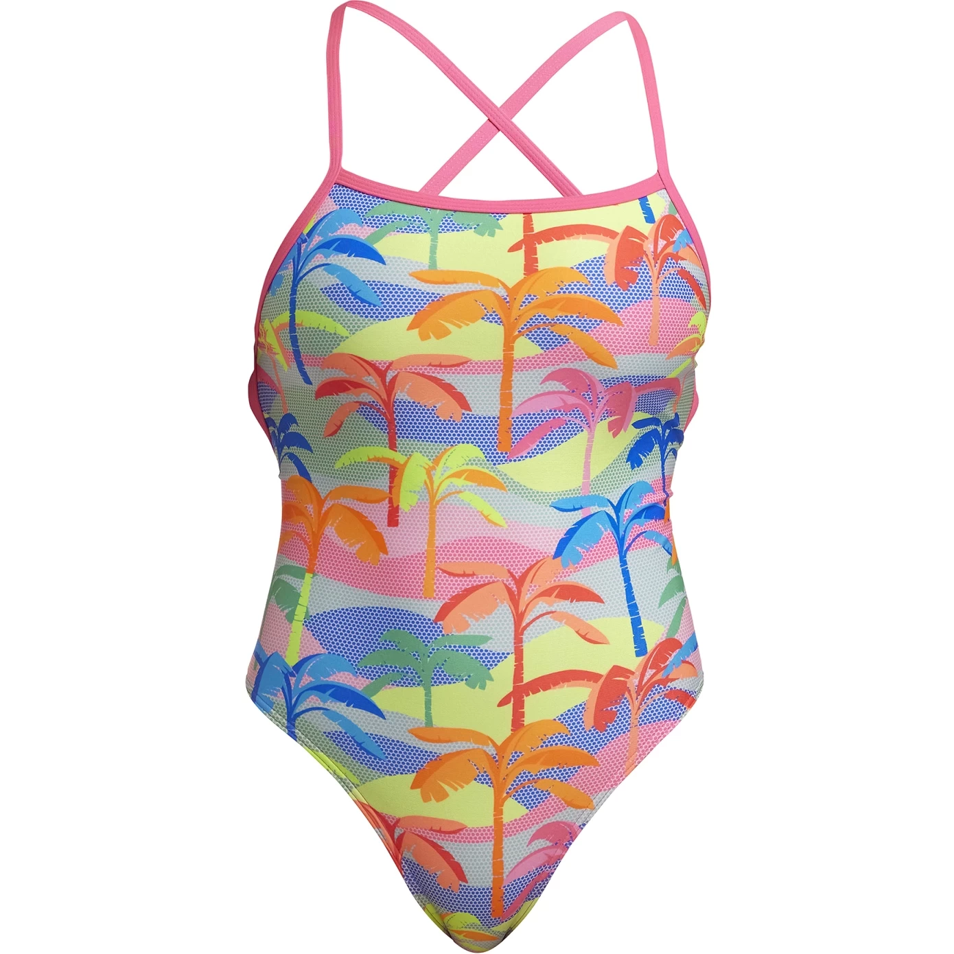 Funkita Strapped In Eco One Piece Swimmsuit Women - Poka Palm 3 Funkita Strapped In Eco One Piece Swimmsuit Women - Poka Palm