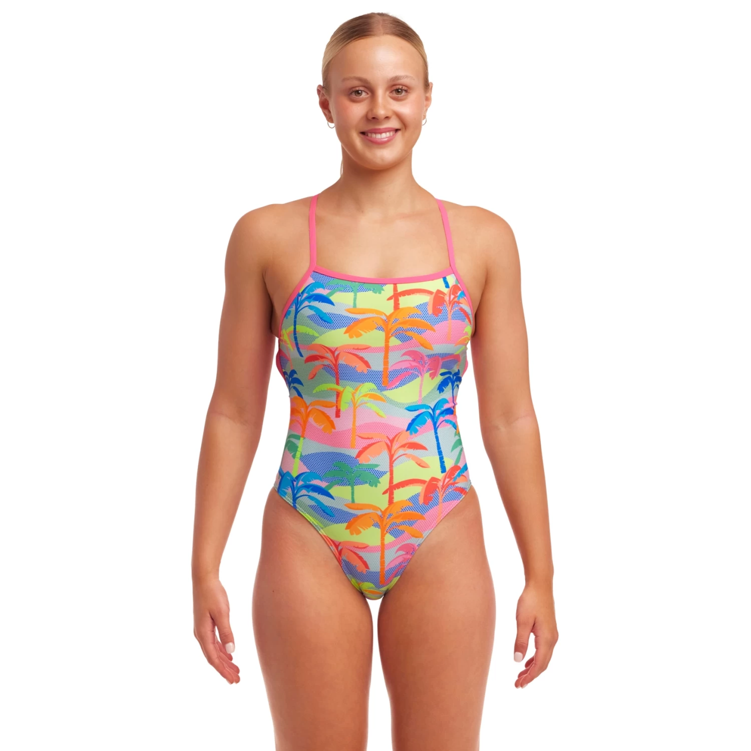 Funkita Strapped In Eco One Piece Swimmsuit Women - Poka Palm 4 Funkita Strapped In Eco One Piece Swimmsuit Women - Poka Palm - Image 2