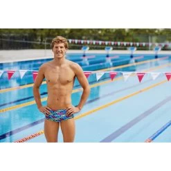 Funky Trunks Sidewinder Trunks Men - Car Stacker -Aqua Fit Shop funky trunks mens sidewinder trunks car stacker 7 1559757